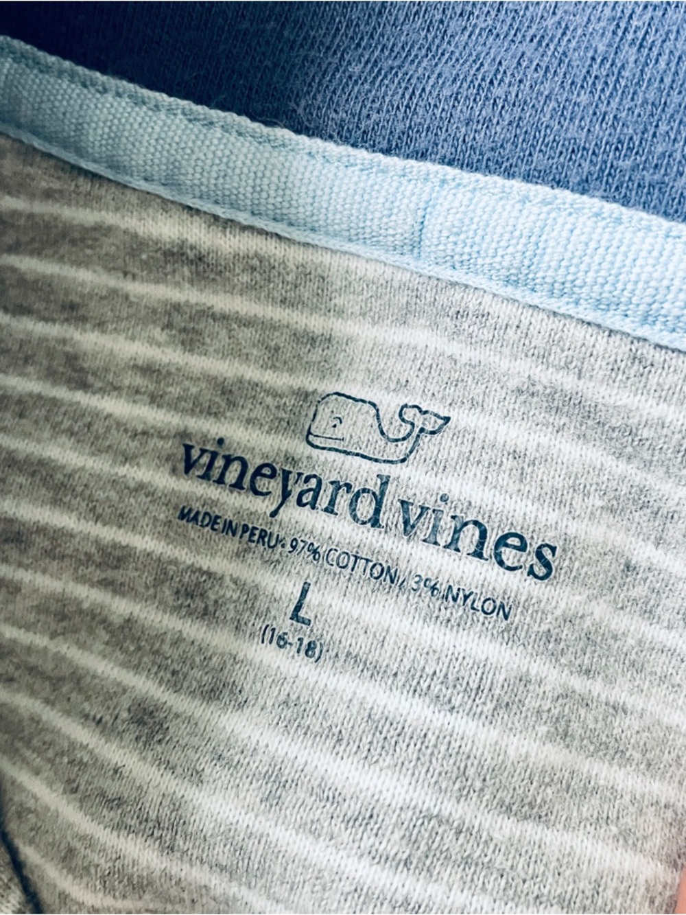 Vineyard Vines Heather Gray Quarter-Zip Pullover Large 16-18 - Picture 2 of 6